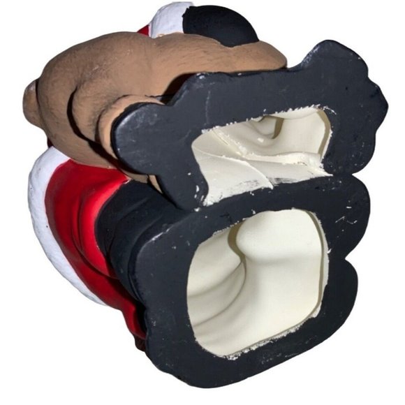 Hand Panted Santa and Rudolph Ceramic Figurine - Picture 7 of 8